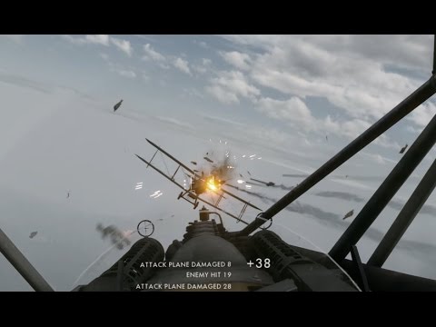 Dogfight Compilation in Battlefield 1 with Fighter Aircraft. ( No music ) 4K PC Gameplay