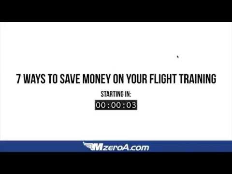 7 Ways to Save Money on Your Flight Training - MzeroA Flight Training