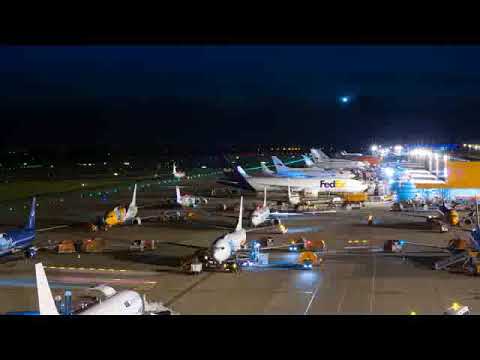 Liege Airport Time Lapse