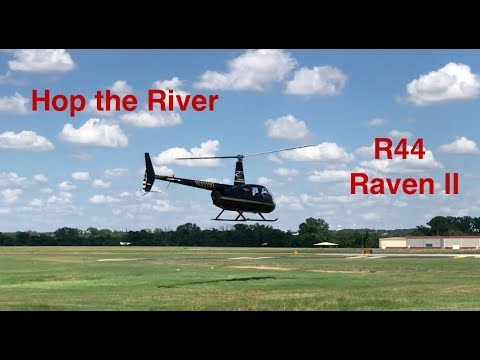 Hopping the River in an R44 Raven II Helicopter