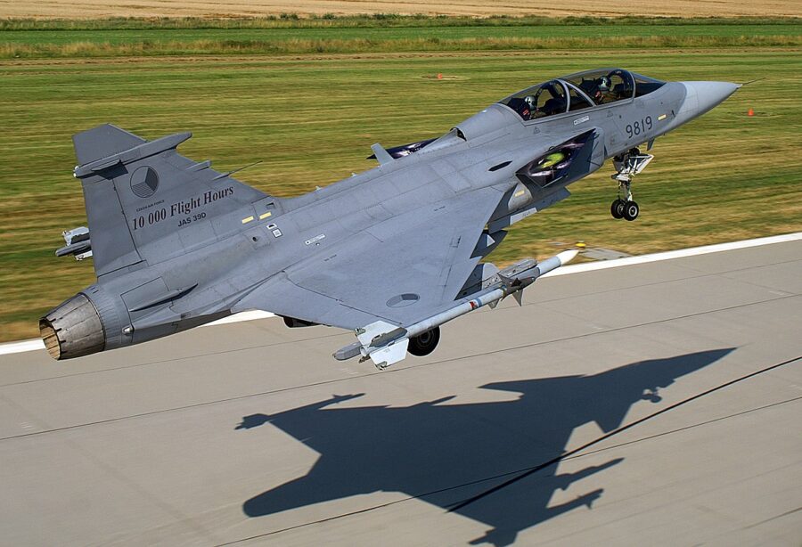 #6. Saab JAS 39E/F Gripen - Top 10 Most Expensive Fighter Jets in 2022