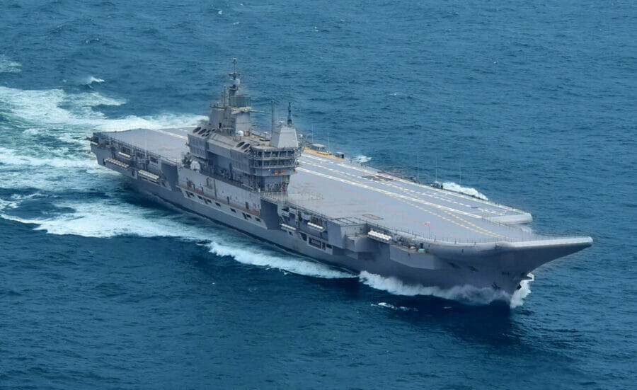 #8. INS Vikrant - The 10 Largest Aircraft Carriers in the World