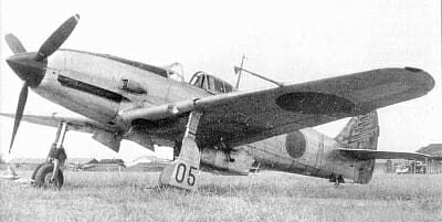 #3. Kawasaki Ki-61 - The 9 Best Japanese Fighter Planes of WW2